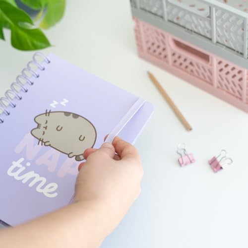 Grupo Erik Bullet Journal Dotted A5 Pusheen Cat - Hard Cover Notizblock A5 Ringbuch Notizbuch A5 Dotted Tagebuch für Erwachsene und Kinder mit Ringbindung - Offizieller Kawaii Pusheen Merch