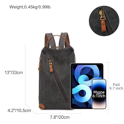 KL928 Canvas Sling Bag Crossbody Bags Small Backpack Pack Travel Purse Convertible Purses for Women Men2