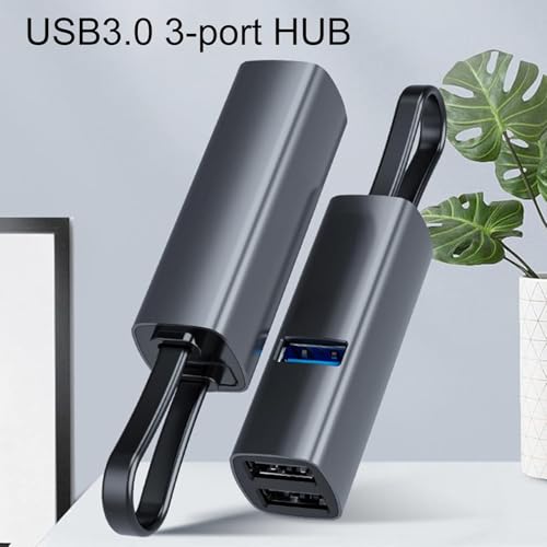 Image of 5Gbps Docking Station Dual Monitor USB 3.0 /2.0 TF /SD Universal 3 HDMI Ports High Speed LED Lights Data Transfer USB C Hub Mini USB Splitter for Laptop PC Mobile Phone Silver Type-C