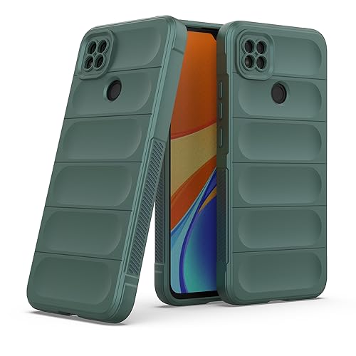 Image of amazon basics Mobile Cover for Mi Redmi 9 / 9C / 9 Activ /Poco C31 4G | Full Camera Protection | Liquid Silicon Case | Flexible Bumper Case for Mi Redmi 9 / 9C / 9 Activ /Poco C31 4G (Green)