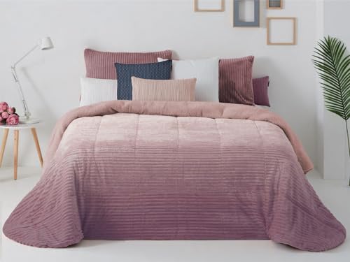 EDREDÓN CONFORTER Degradado Maquillaje Rosa (90 (180x260))