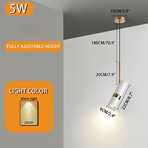 Lampe suspendue LED 5W pivotante à angle réglable pour un éclairage de bar précis - 3
