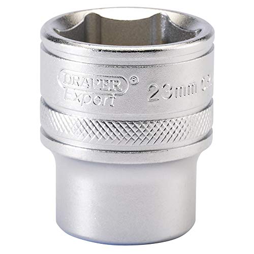 Image of Draper 16614 1/2" Square Drive 6 Point Socket, 23mm Size , Blue