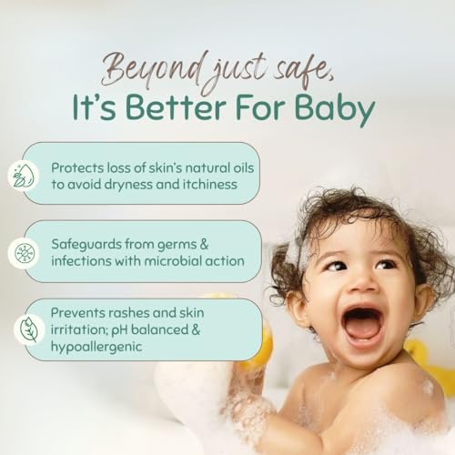 Image of Indimums Natural Baby Body Wash 200ml | Cleans Without Stripping | Supports Skin Barrier | Reetha & Shikakai Not SLS | pH Balanced | Tear-Free | Dermatologist Tested