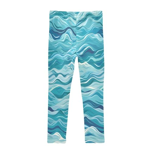 Toddler Girls Leggings Printed Yoga Pants Leggings Sea Wave for Kids2