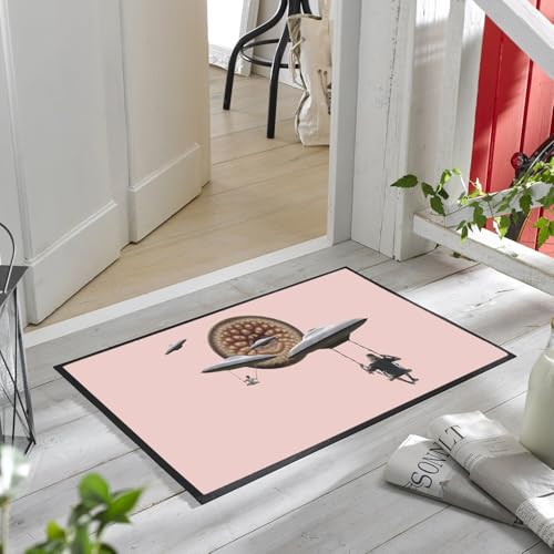 Paillasson Rose Invasion Extraterrestre Déco Entrée Originale - 6