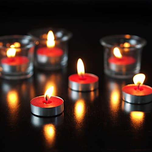 Hosley 120Pk Pressed Scented Tea Light Candles. Ideal For Wedding Church Vigil Emergency Lanterns Spa Aromatherapy Party Reiki Candle Garden. (Black Cherry) #TOP3