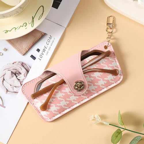 Image of kytasryl Soft Leather Sunglasses Bag,Travel Sunglass Holder Eyeglass Case Portable Slim Sunglasses Pouch