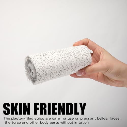 Plaster Cloth Rolls for Belly Casts Gauze Bandages for DIY Hobby Crafts Plaster Wrap Strips for Mask Making Body Molds Scenery Art