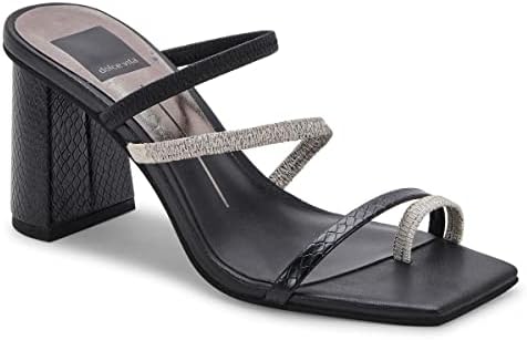 Dolce Vita Women's Prisma Heeled Sandal, Onyx Stella, 8.5 | Image 1