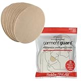 Fashion First Aid Garment Guard: The Original Disposable Cotton Underarm Sweat Pads for Women and Men, USA-Made Adhesive Armpit Sweat Pads for Stain and Odor Protection, Unisex, 10-Pair Pack (Beige)