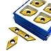 Turning Tool,Indexable External Carbide Turning 10PCS XCET170404 KT8060 Hard Alloy External Turning Tool Metal Turning Tool Chamfering Blade
