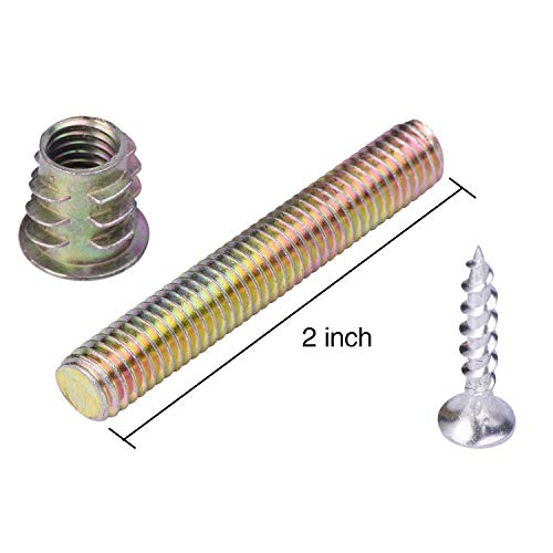 4PCS Leg Mounting Plates with Screws for Sofa Couches Tables Furniture Legs Brackets Hardware Attachment Plates Brackets M8 T-Plates - Image 6