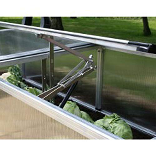 Foto von Hochbeet aus regionaler Gebirgslärche inkl. Frühbeetaufsatz mit automatischem Fensteröffner - 206x92x80 cm (LxBxH) - Handarbeit aus Österreich