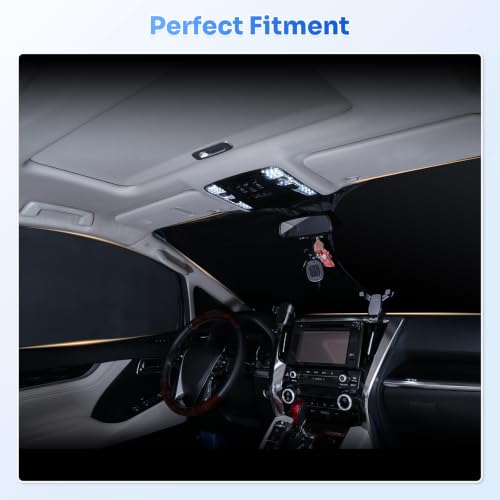 Image of Canvcle Window Shades for 1996-2026 Chevrolet /Chevy Express & GMC Savana Accessories Windshield Sun Shade Side Rear Window Covers Sunshade Shield Privacy Protection for Keep Vehicle Cool Black 3PCS