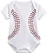 COSLAND Baby Boys' Baseball Costume Bodysuit (Baseball, 0-3 Months)