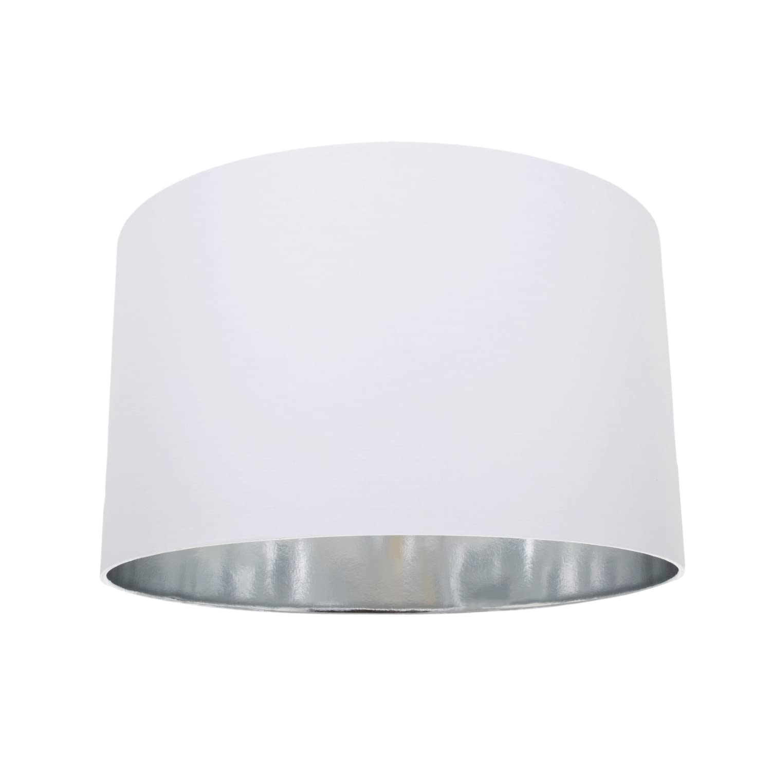 Contemporary and Chic Ochre Cotton 10" Table or Pendant Circular Drum Lamp Shade with Shiny Gold Inner - 60watt Maximum by Happy Homewares — view 15