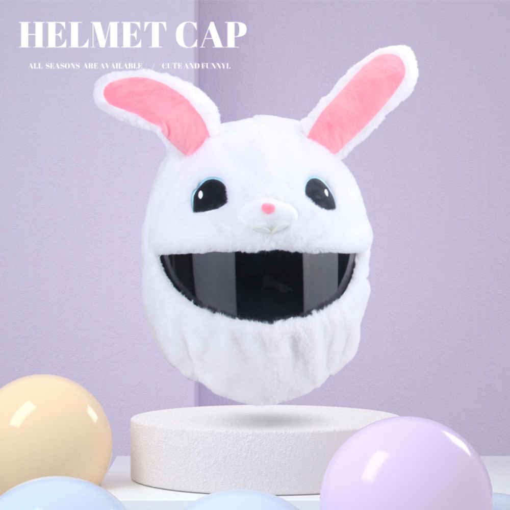 Motorradhelm Plüsch-Helmschutzhülle Motorcycle Helmet Cover lustige Cartoon Helm Überzüge Cartoon-Form Vollgesichtsabdeckungen für personalisierte Helme Partygeschenk,9