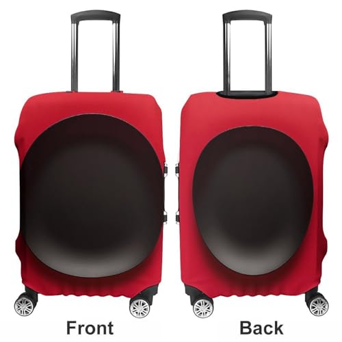 Carry on Luggage Cover Red Black Plate Suitcase Covers for Luggages Tsa Approved Travel Luggage Sleeve Protector Elastic Suitcase Protector Anti-Scratch Washable Fits 19-30 Inch Case -S3