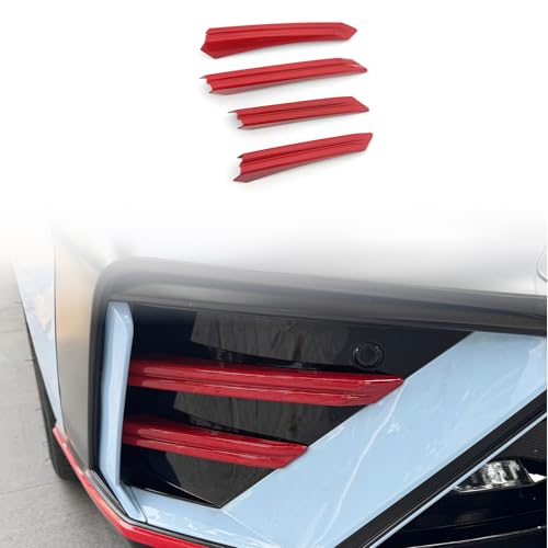 JUIVEEL Red Style Lower Front Bumper Cover Trim,Front Bumper Side