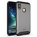 TUDIA BLU VIVO XI+ Case, Slim-Fit Heavy Duty [Merge] Extreme Protection/Rugged but Slim Dual Layer Case for BLU VIVO XI+ [NOT Compatible with VIVO XL4] (Metallic Slate)