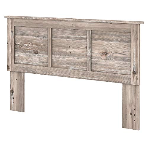 Bush Furniture River Brook Headboard, Queen, Barnwood Beachfront Decor