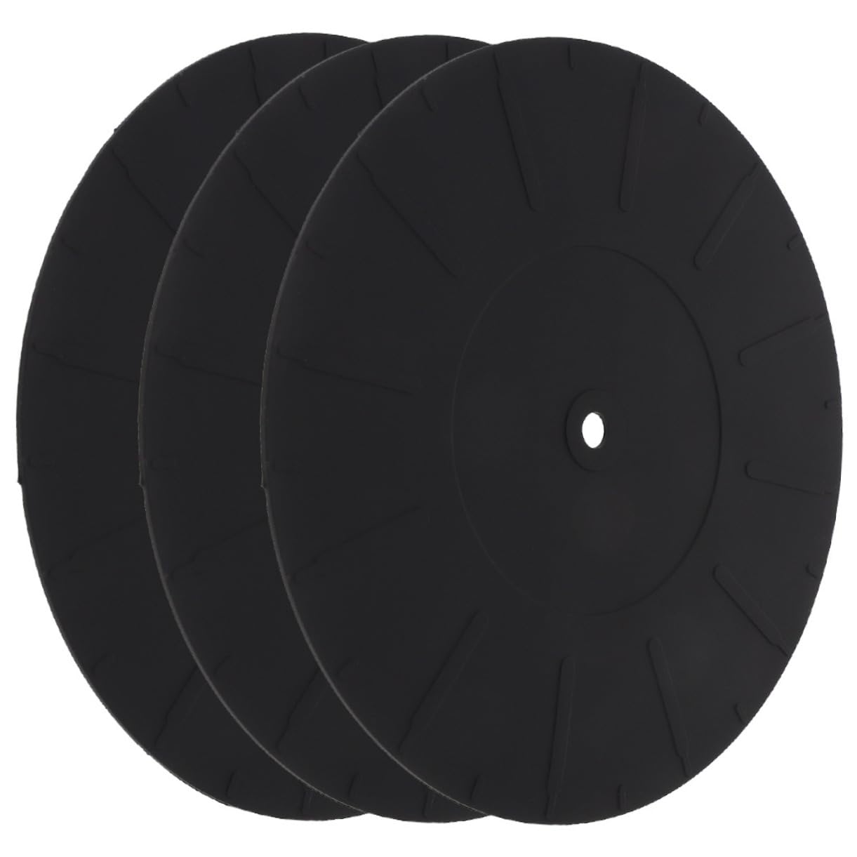Holibanna Anti-static Record Pad 3pcs Turntable Silicone Mat Replacement for Old Mats Enhance Vinyl Listening Experience
