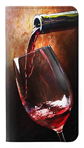 Housse cuir Samsung Galaxy A36 étui clapet portefeuille et coque antichoc motif vin rouge