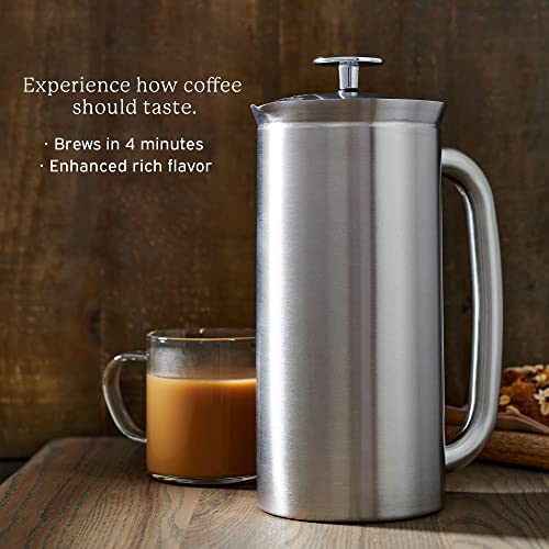 Espro P7 French Press - Double Walled Stainless Steel Insulated Coffee And Tea Maker (Brushed Stainless Steel, 32 Ounce) #TOP1