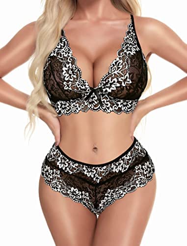 Women's Multi Lace Printed Above Knee Baby Doll Night Dress | Nylon Bra Panty | Babydoll Nighty Sleepwear Lingerie/G-String Bra Panty |-image-25