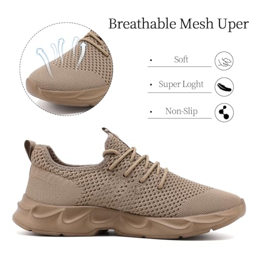Image of Womens Walking Shoes Slip on Running Tennis Sneakers Non Slip Workout Athletic Gym Sports Breathable Mesh Lightweight Comfortable Fashion Casual Soft Sole