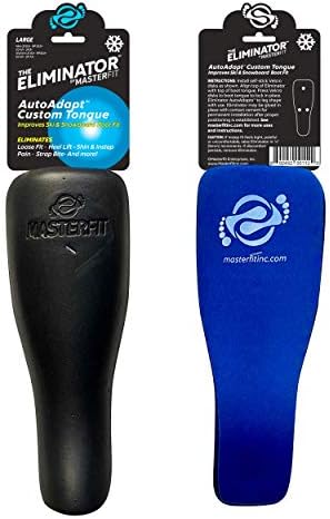 Masterfit Eliminator Ski & Snowboard Shin Pads - Shin Pain Relief, Increase Stability & Control, Comfort & Support for Men & Women (Small)