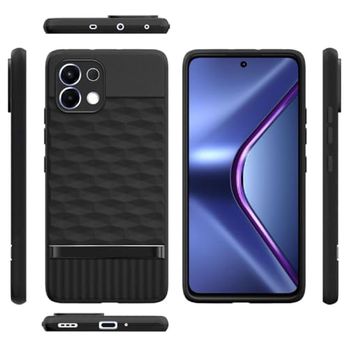 Image of Shockproof Case for Oppo K13 5G | Full Camera Protection | TPU Flexible Back Cover for Oppo K13 5G (Matte Black)
