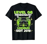 Level 6 Jahre Geburtstagsshirt junge Gamer 2019 Geburtstag T-Shirt