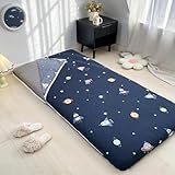 ksxnkhk D, 60 x 200 cm, Futon-Matratzenbezug, Queen-Size-Größe, King-Size-Größe, japanischer Boden mit L-förmigem Reißverschluss, staubdicht, für Schlafzimmer-Schonbezug