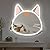 Wall Mirror with 12V Adapter, L16.1" W14.1" Anime Neon Sign for Dresser, Locker Room, Living Room, Neon Light up Acrylic Mirror with Dimmable for Children's Gif Neon Mirror Vanity Mirror with Lights