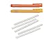 2 pieza KOH-I-NOOR goma de borrar Lápices Borrador Set en forma de bolígrafo (Amarillo + Naranja) 12,5 cm de largo Plus 5 gomas de recambio