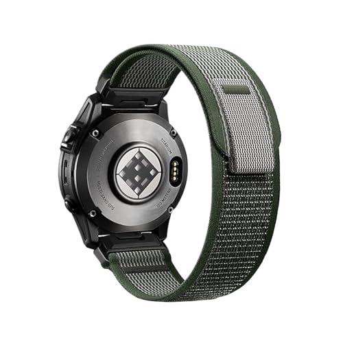 [PLYYQZM] 22 26mm �N�C�b�N�t�B�b�g�i�C�����D��o���h .Gar min �ɍ��� Fenix 8 47/51mm 7 7X 6 6X Pro 5X Plus Enduro 3 �ʋC���X�|�[�c�X�g���b�v�ɓK�p(Army green,26mm(