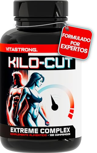 Kilo-Cut Vitastrong Vegan, Suplemento Dietético Potente con Glucomanano, Garcinia, L-Carnitina, Polvo de Matcha, Colina, Higo Chumbo y Cromo, Suplemento Fuerte, Solución Keto de Nueva Generación