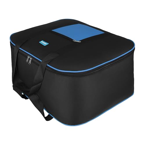Image of M MEDLER STG-1K-BB Nylon 85 Liters Large Underbed Storage Bag Moisture Proof Cloth Organiser with Zippered Closure and Handle Black 58x48x30cm Rectangular