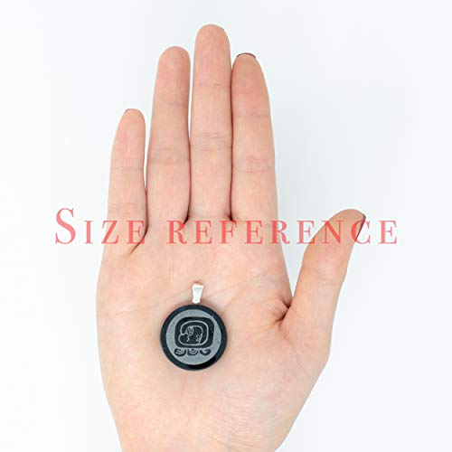 Handcrafted Jadeite Jade Nahual Pendant | Mayan Calendar, Natural Guatemalan Jade, Non-Dyed, Gift Idea3