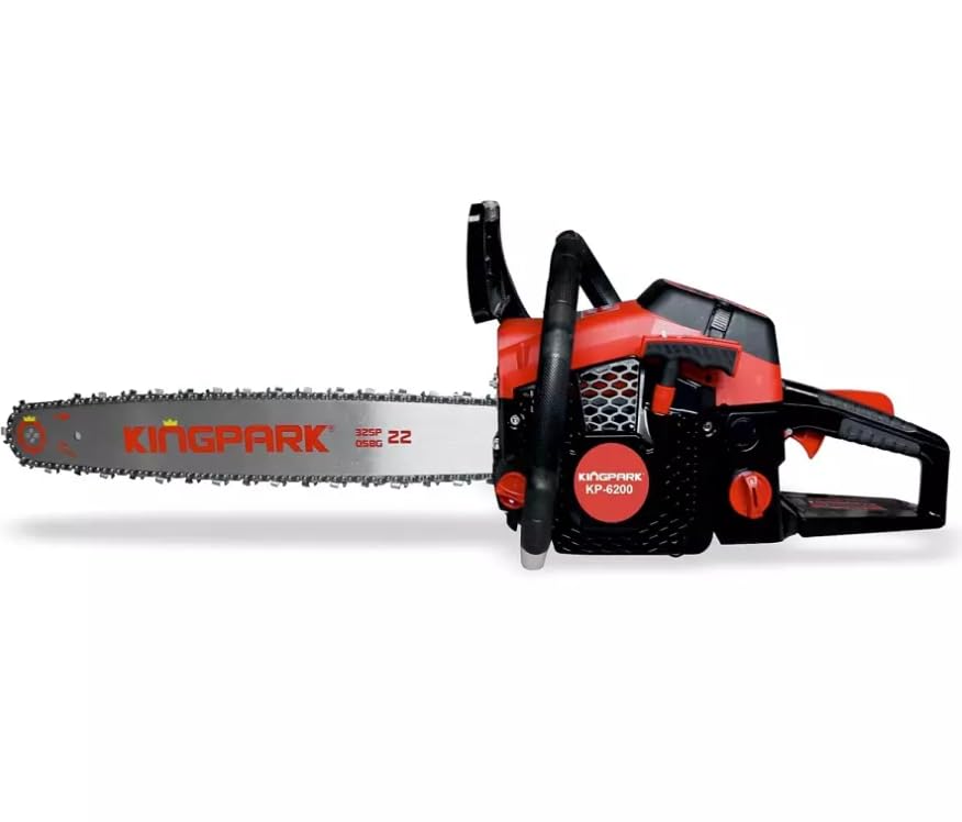 Kingpark KP-6200 Petrol Chainsaw, 62 CC Engine, 22 Inch Bar Length