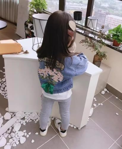 Ohrwurm Girls Pearl Jean Jacket Toddler Denim Jacket Kids Button Down Denim Top Coat Embroidered Outwear3