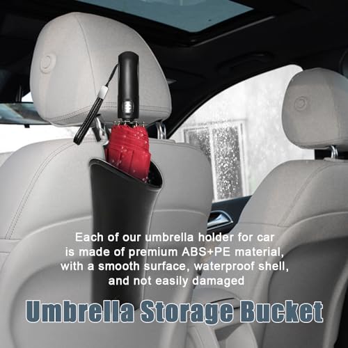 Image of Car Trash Can Backseat, Car Garbage Organizer, Black Small Leakproof Vehicle Trash Garbage Can Bin, Automotive Interior Accessories Small Garbage Bin for Vehicles, Travelling, Home, Office