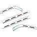 Kuryakyn 3202 L.E.D. Lighted Saddlebag Molding Set with Red Lens