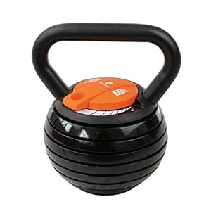 Sveltus Kettlebell à Charge Variable, Mixte Adulte, Noir, 18 kg