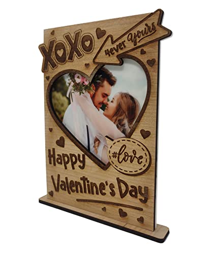 Carte de Saint-Valentin en bois sur pied - Cadeau personnalisé pour lui, elle, mari, épouse, petit ami, petite amie Cover