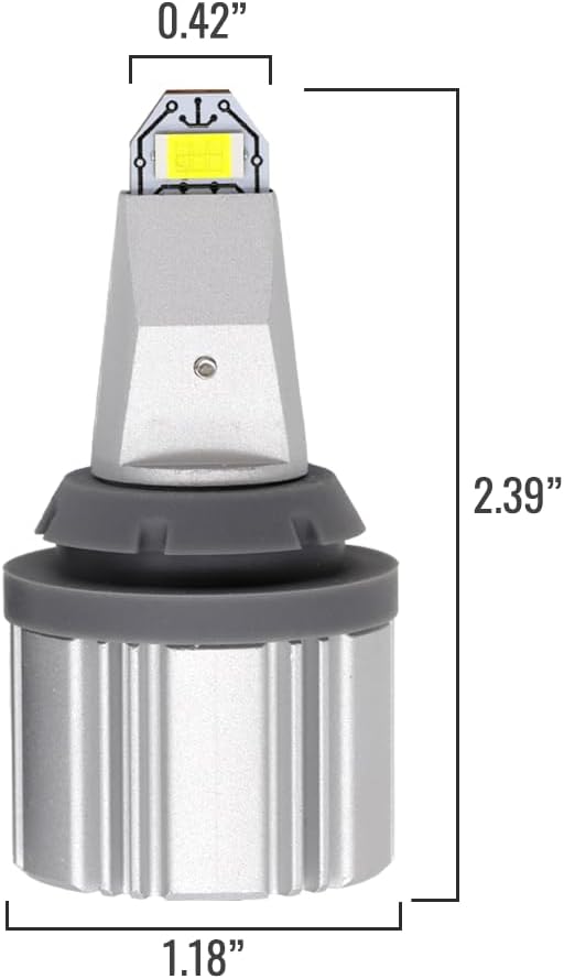 Syneticusa 7443 LED Bulbs Reverse Lights Back Up Lights CANBUS Error Free 6000 Lumens CSP 6-SMD Upgraded 6500K High Brightness 7440 7441 7444 LED Reverse Lights Plug ＆ Play (Pack of 2)