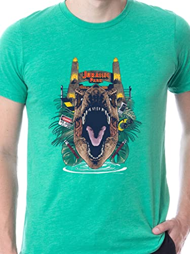 INTIMO Jurassic Park Mens' Movie Film Life Finds A Way Icon Sleep Pajama Set2