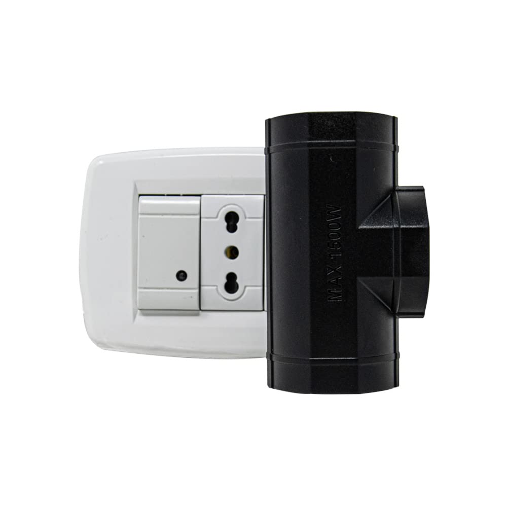 POLY POOL PP2384 Adattatore Da Parete Con 2 Prese USB (A+C) – Doppia Presa 10/16A + Schuko, Compatto